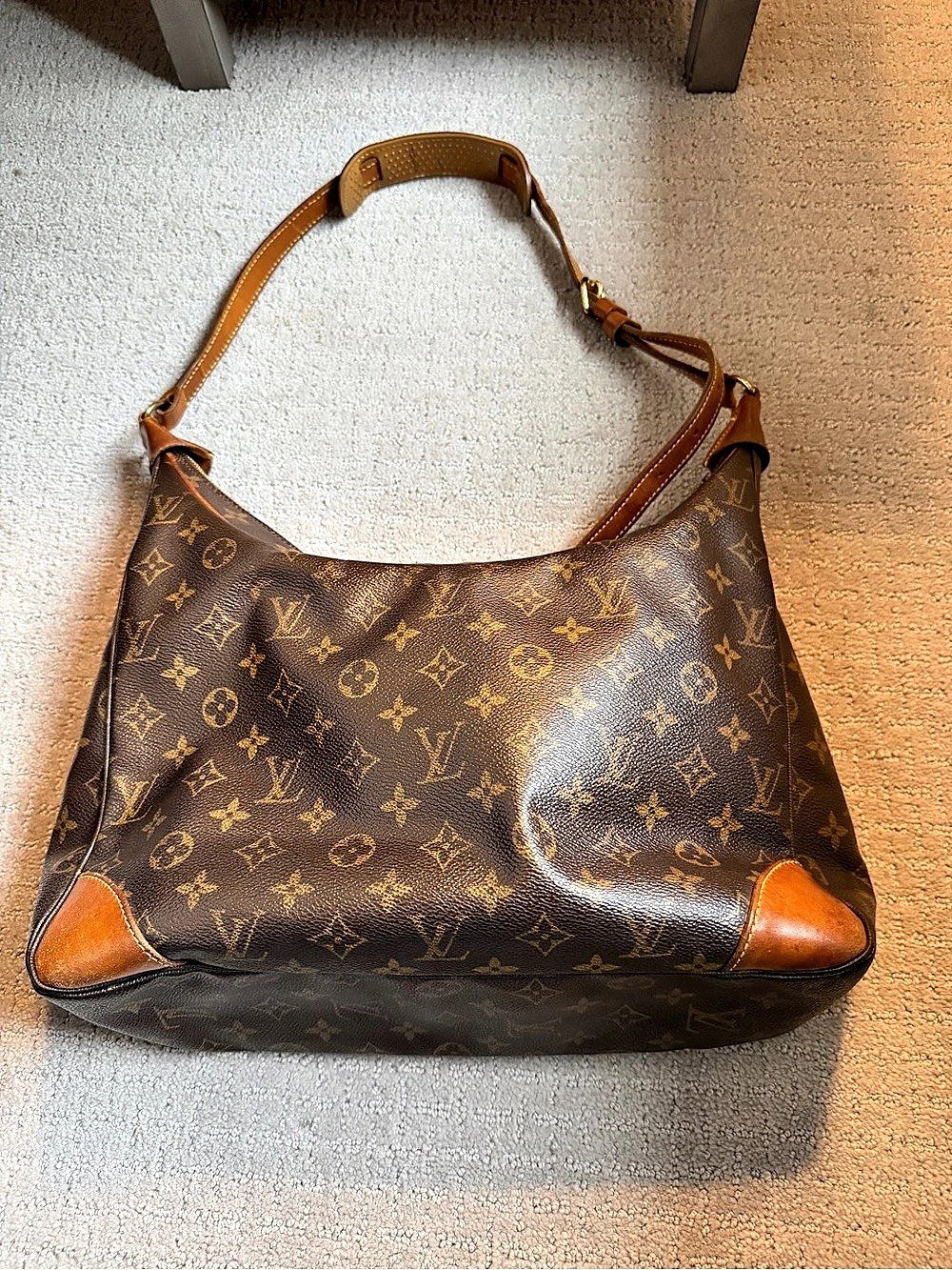 Louis Vuitton Monogram Sully MM Shoulder Bag Brown & Tan